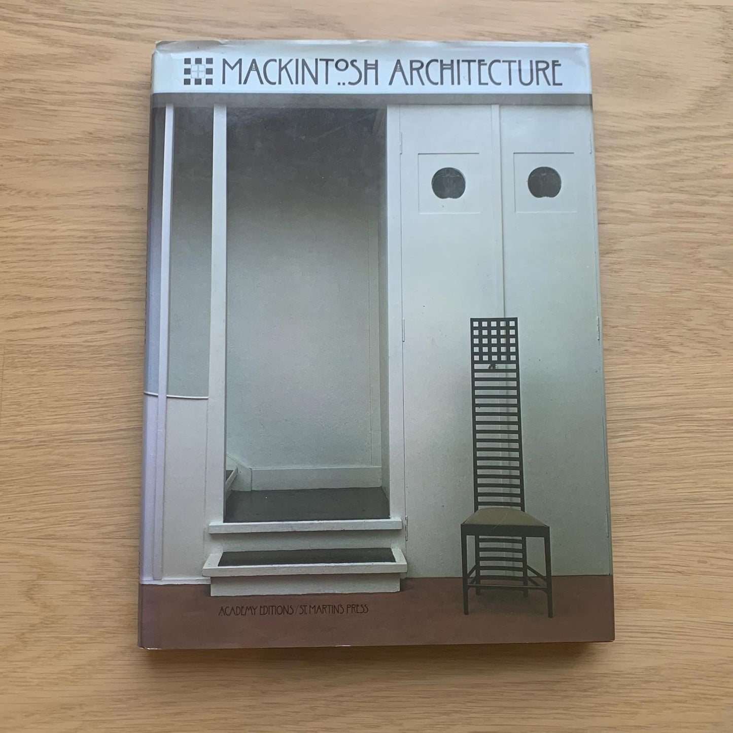 MACKINTOSH ARCHITECTURE book (Hardcover, 1984) with dust jacket Academy Editions