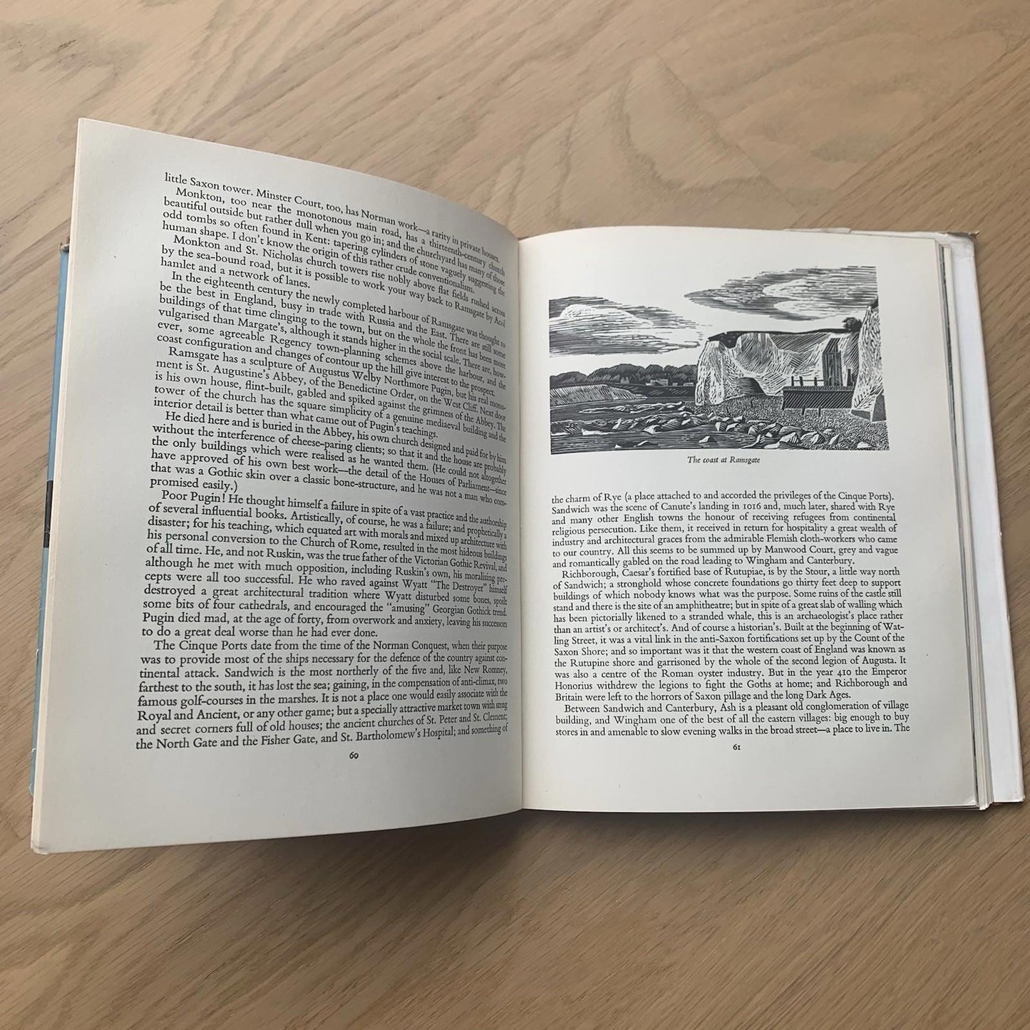 Kent Hardcover Book by Reginald Turnor 1950 Vision of England with Dust Jacket