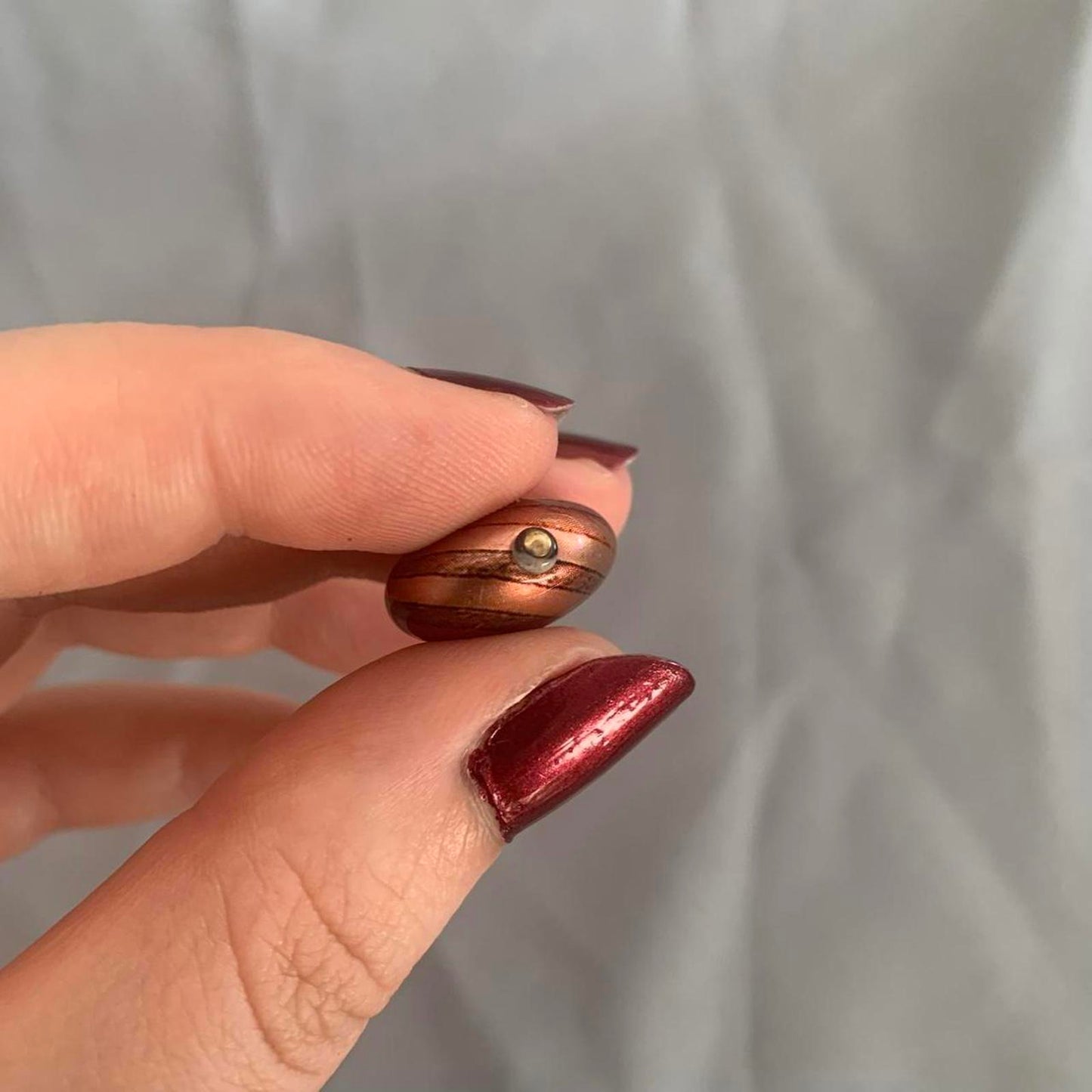 Purple Swirl Bead Charm / Pendant