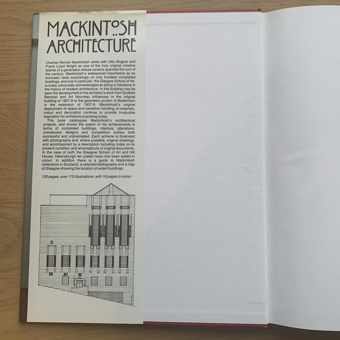 MACKINTOSH ARCHITECTURE book (Hardcover, 1984) with dust jacket Academy Editions