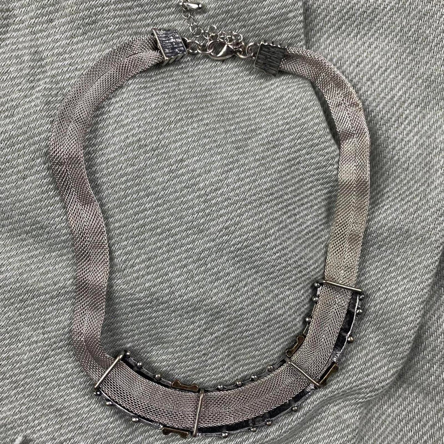 Pre-loved Per Una M&S Necklace Silver-tone and Mesh