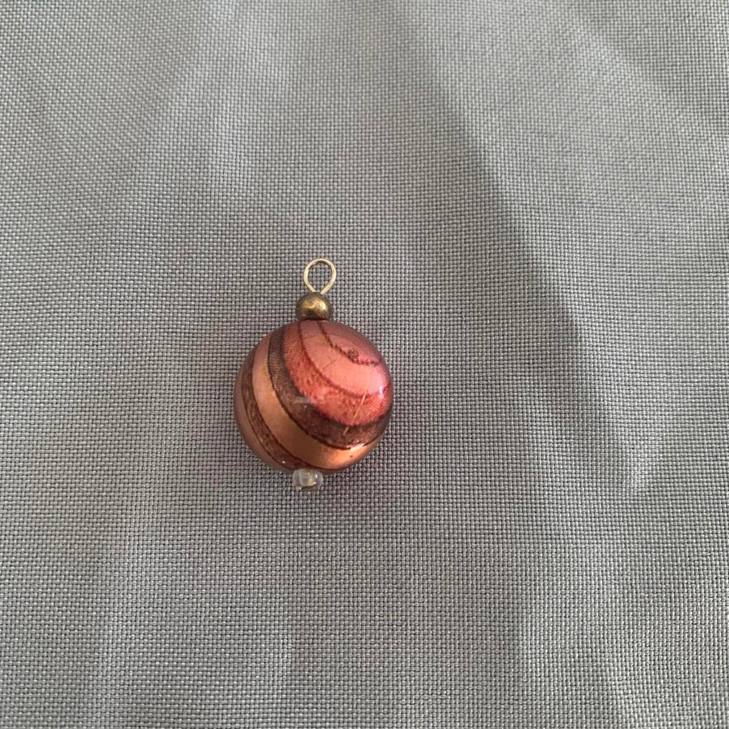Purple Swirl Bead Charm / Pendant